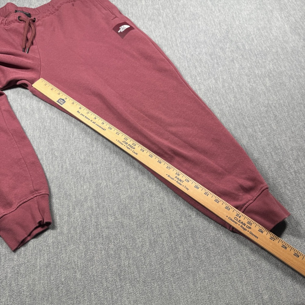 The North Face Sweatpants Womens XL Maroon Red Box Logo Fleece Joggers Lounge - Picture 5 of 7